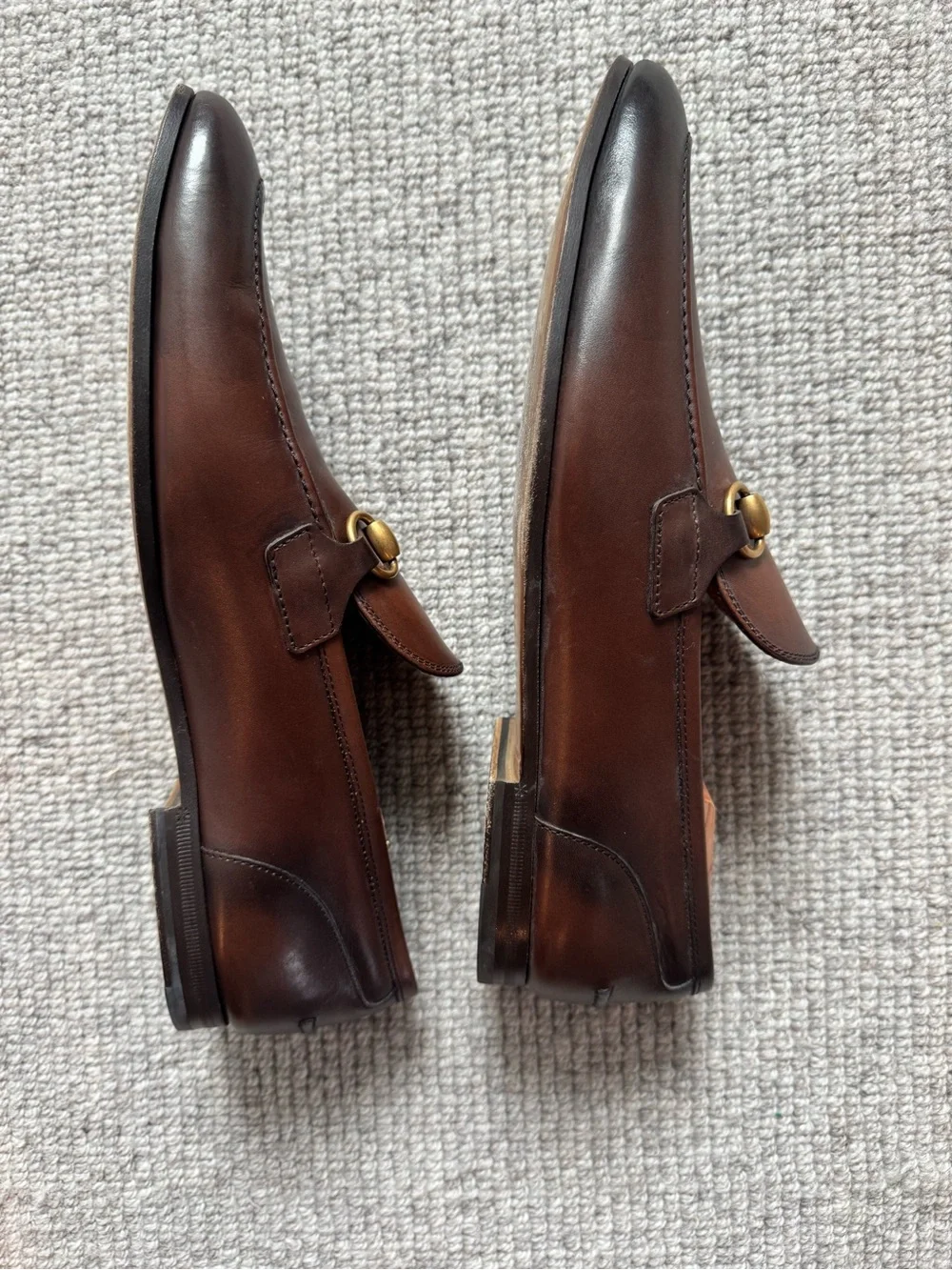 Men's Gucci Brown Leather Bit Loafers